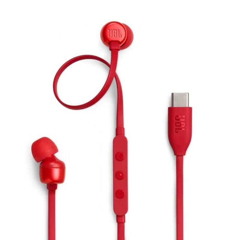 JBL T310C USB-C Wired Earphones - Red